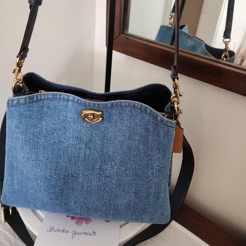 Coach Willow Shoulder Bag NWT Demin